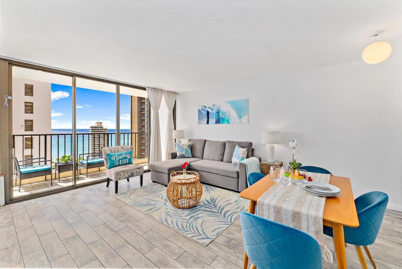 1Br With Great Ocean Views, 1 Block To Waikiki Beach โฮโนลูลู ภายนอก รูปภาพ