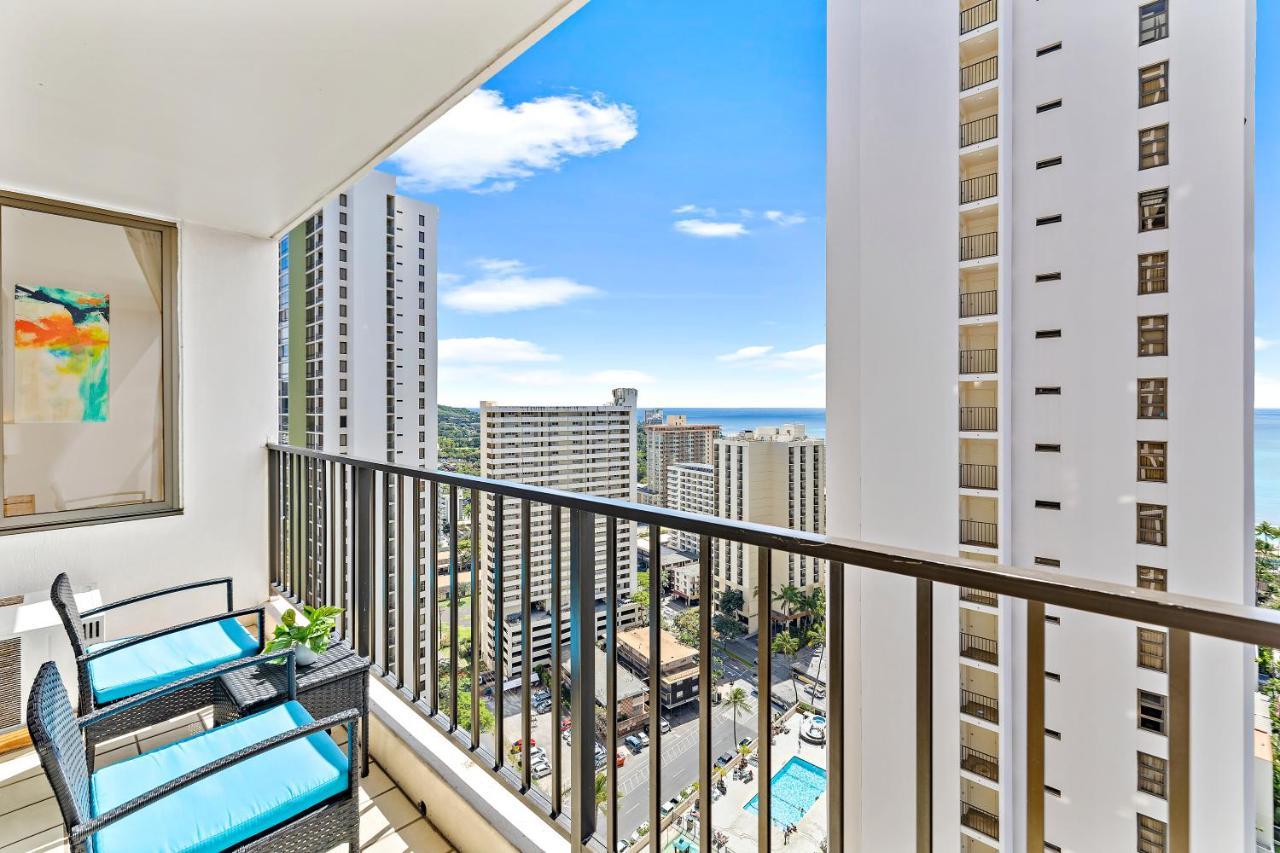 1Br With Great Ocean Views, 1 Block To Waikiki Beach โฮโนลูลู ภายนอก รูปภาพ