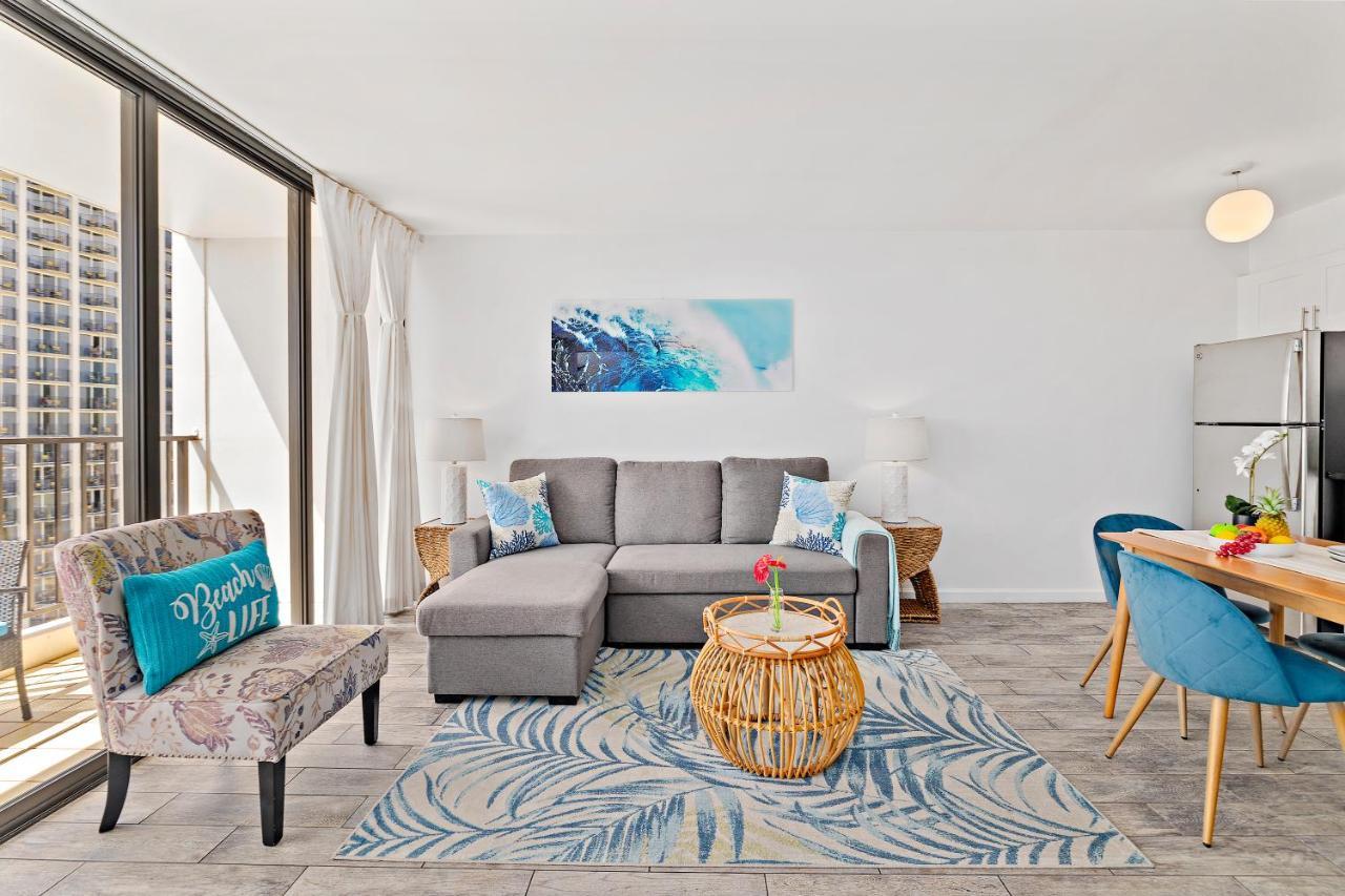 1Br With Great Ocean Views, 1 Block To Waikiki Beach โฮโนลูลู ภายนอก รูปภาพ