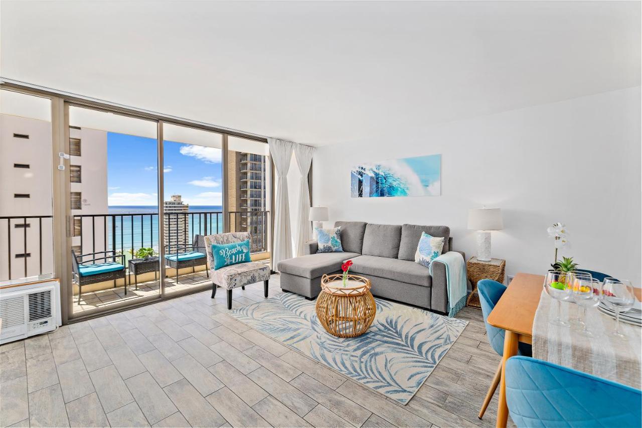 1Br With Great Ocean Views, 1 Block To Waikiki Beach โฮโนลูลู ภายนอก รูปภาพ