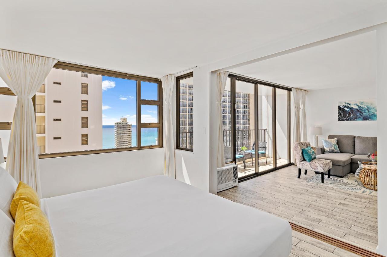 1Br With Great Ocean Views, 1 Block To Waikiki Beach โฮโนลูลู ภายนอก รูปภาพ