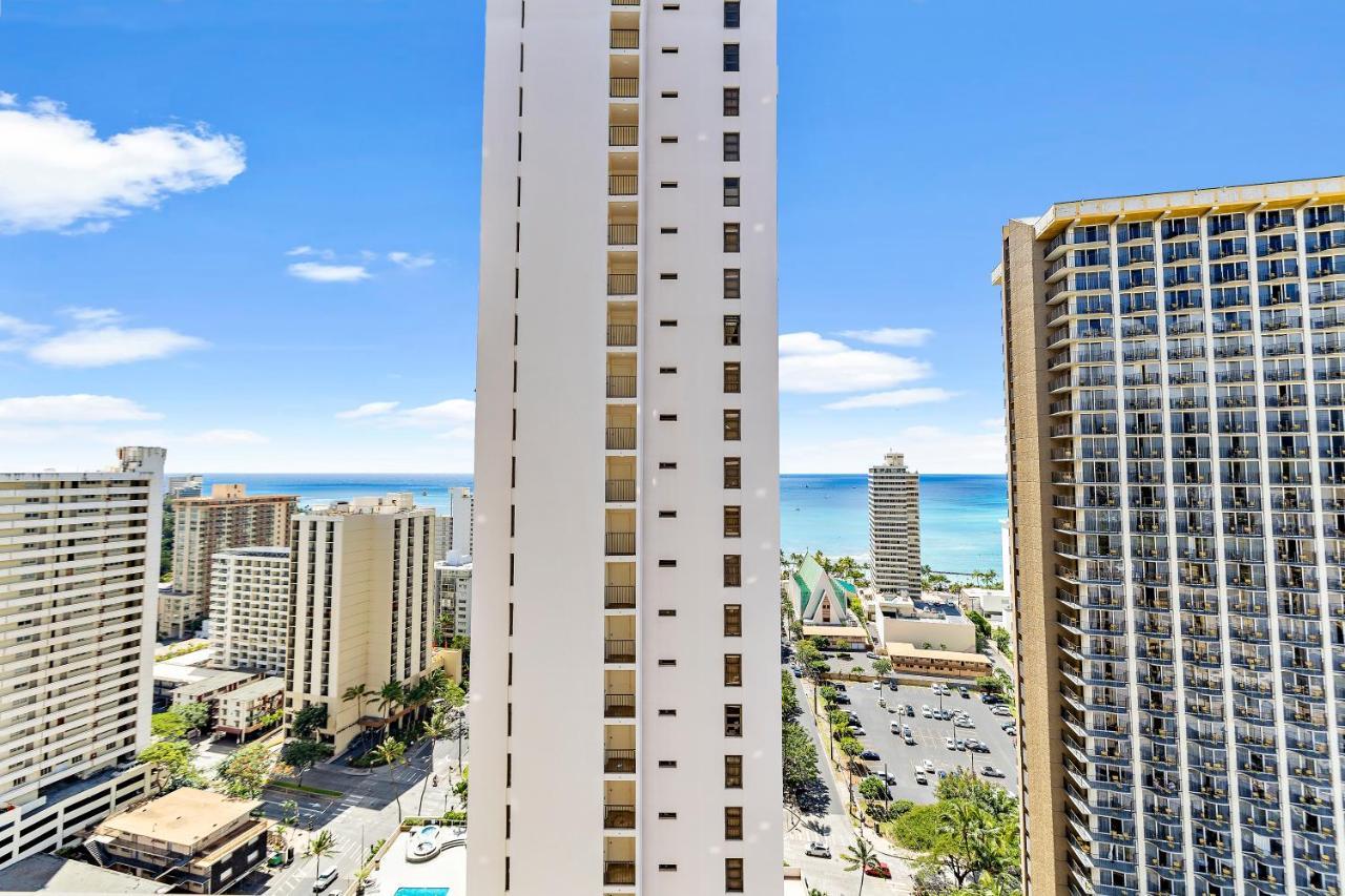 1Br With Great Ocean Views, 1 Block To Waikiki Beach โฮโนลูลู ภายนอก รูปภาพ