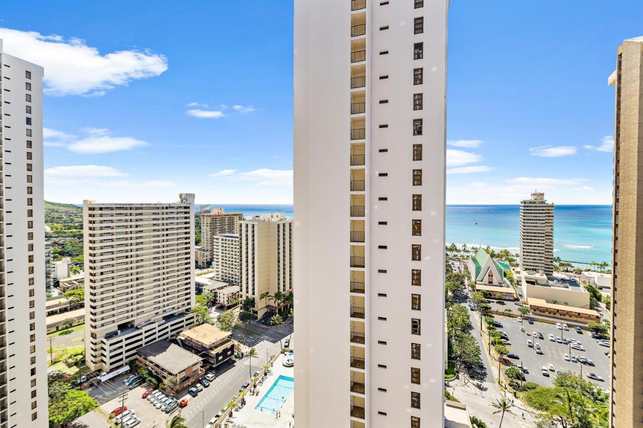 1Br With Great Ocean Views, 1 Block To Waikiki Beach โฮโนลูลู ภายนอก รูปภาพ