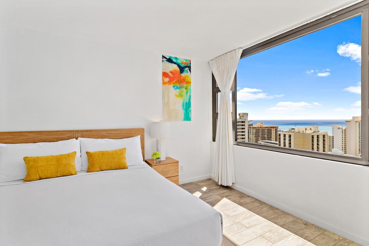 1Br With Great Ocean Views, 1 Block To Waikiki Beach โฮโนลูลู ภายนอก รูปภาพ